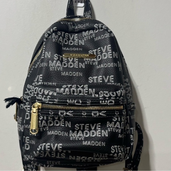 Steve Madden Handbags - ❤️Steve Madden Signature Black Mini Backpack